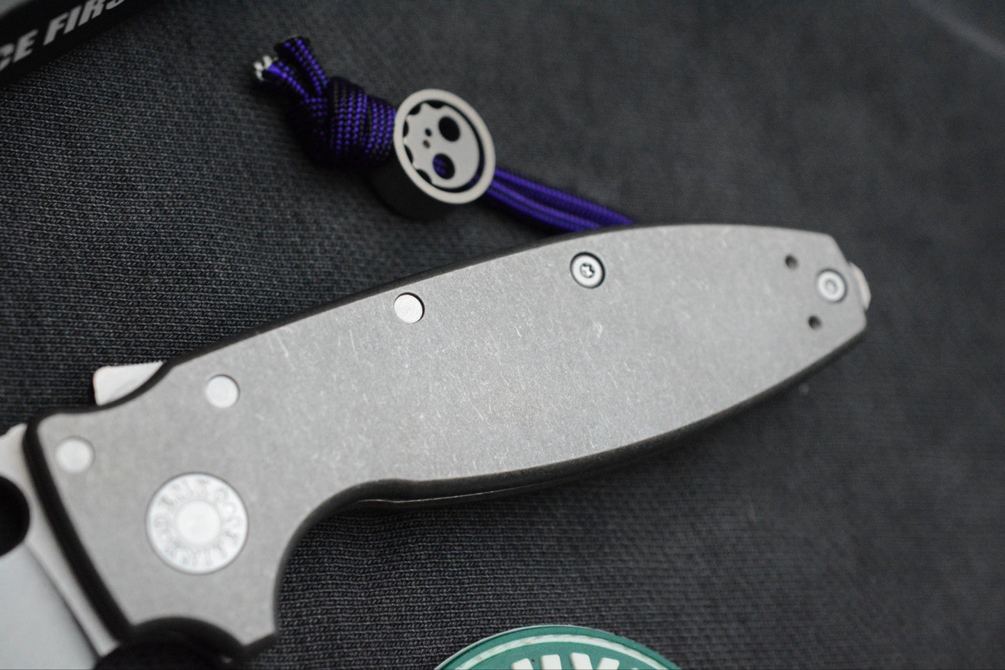 NEW Demko AD20 Shark-A-Tac - MagnaCut Stonewash / Smooth Ti w/ Spike GB & Bead