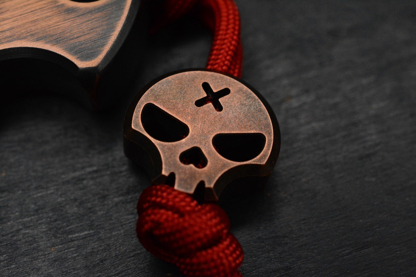 NEW Copper Shed “Shed Head” V6 Copper Bottle Opener w/ Necro Bead Re Microtech