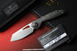 RARE Custom Knife Factory x Keanison Basset - Blackened Crystalized Ti / M398