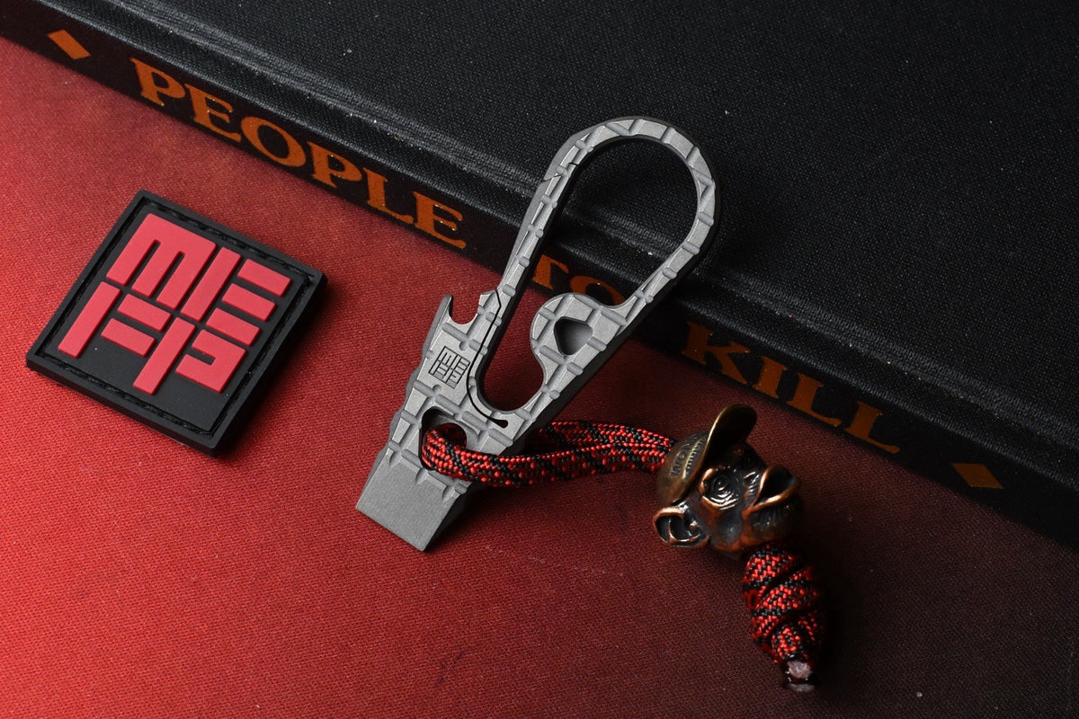 RARE Monkey Edge x Shirogorov Zaika - Frag Pattern Ti w/Monkey Bead & MEFP Patch