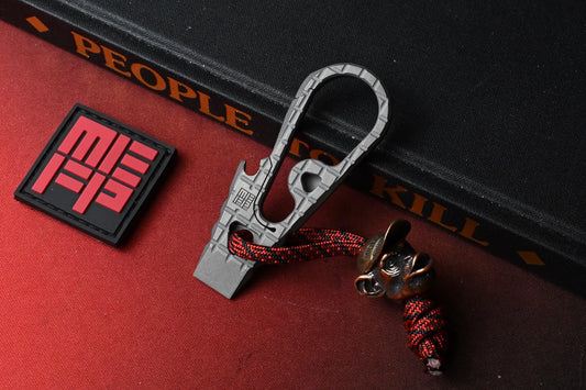 RARE Monkey Edge x Shirogorov Zaika - Frag Pattern Ti w/Monkey Bead & MEFP Patch