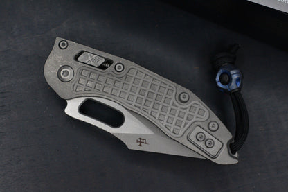 NEW Microtech Manual Stitch Marfione Select - Full Ti/ Frag w/ CMW Bead & Patch
