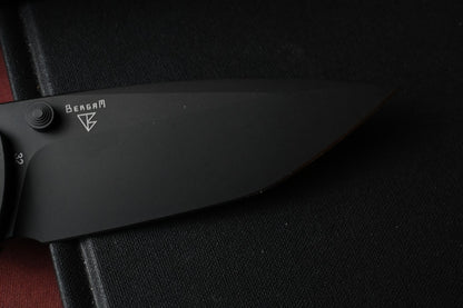 RARE Dalibor Bergam Asgard w/ Black DLC Ti Integral Handle / DLC M390