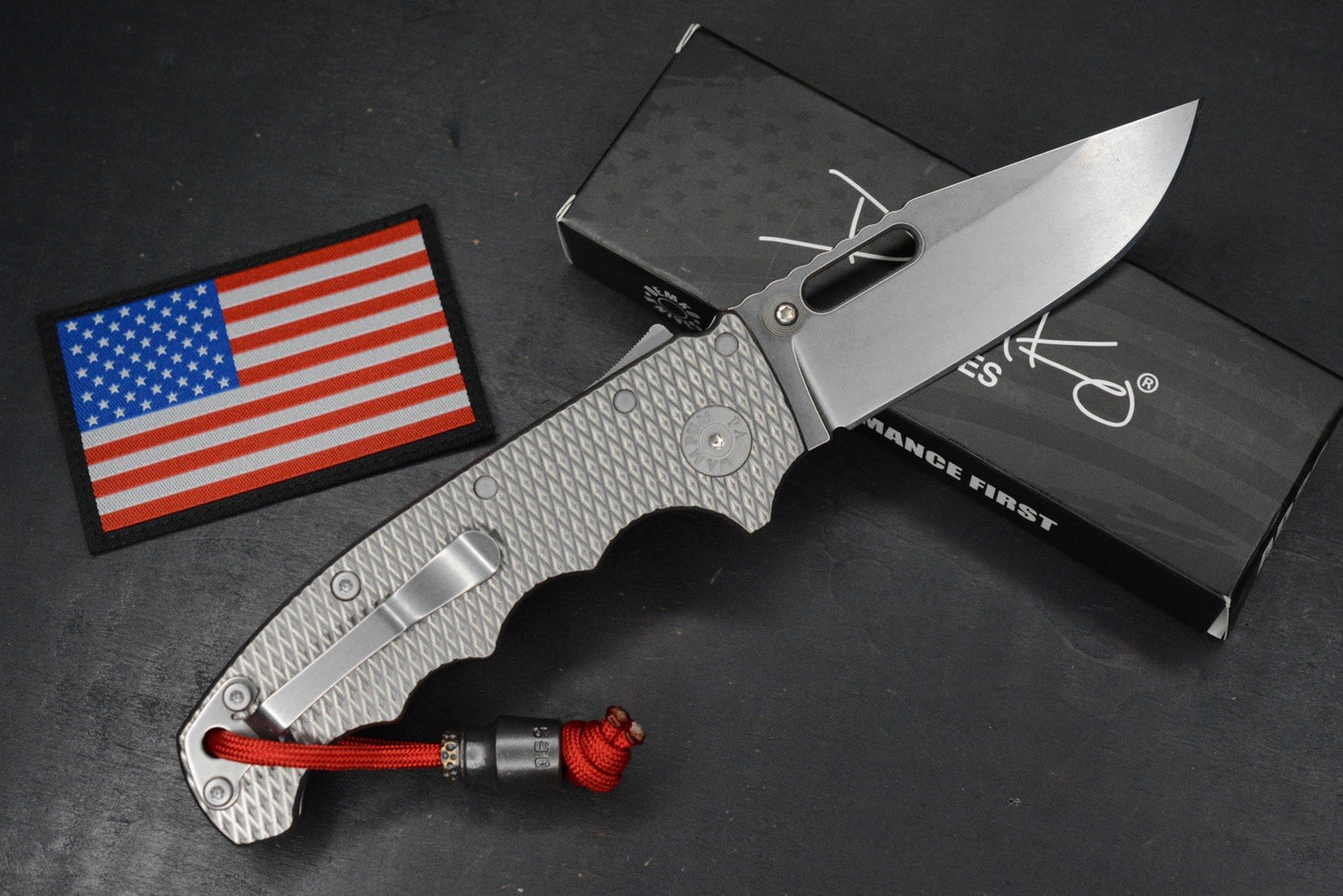 NEW Demko AD20 Full Size Textured Ti Magnacut Shark Lock USA MADE EXCLUSIVE