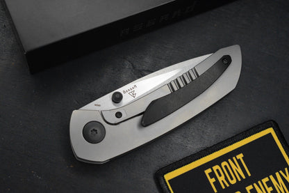NEW Dalibor Bergam Asgard Ti Integral Handle / DLC Accents / M390 Blade w/ Patch