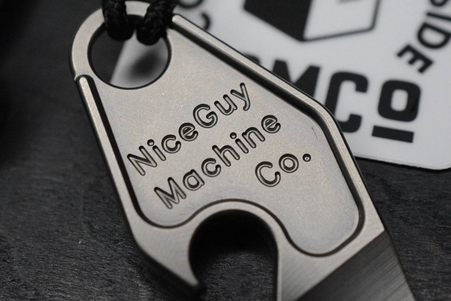 NEW Nice Guy Machine Co Return To Home Fob 2.0 Ti Pry w/ Curator Homage Bead