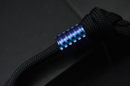 RARE Protech x Peace Neighbor Avalon - Knurled Blue Aluminum Magnacut 4.25”