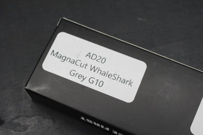 NEW Demko AD20 Whale Shark Thumb Slot MagnaCut Textured Grey G10 EXC