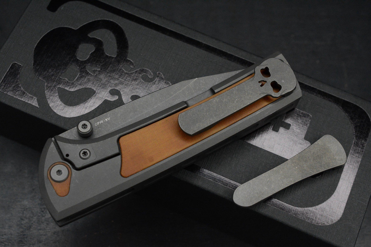 NEW CHAVES Scapegoat 229 Dirty Steve - SW Grey PVD / Natural Micarta Magnetic EXC 1/50