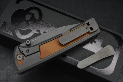 NEW CHAVES Scapegoat 229 Dirty Steve - SW Grey PVD / Natural Micarta Magnetic EXC 1/50