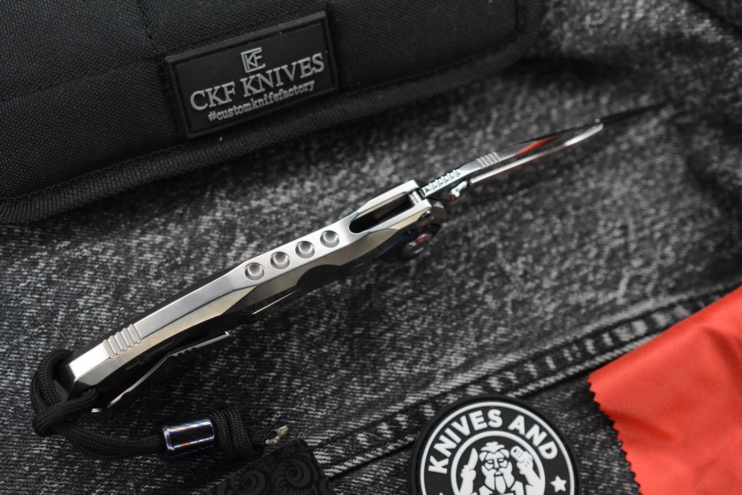 RARE Custom Knife Factory x Marfione Ratax - Polished M398 / Ti Integral SN#005