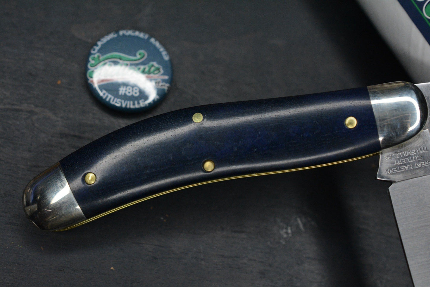 NEW Great Eastern Cutlery Tidioute Bayou Trapper Blue Bayou Richlite