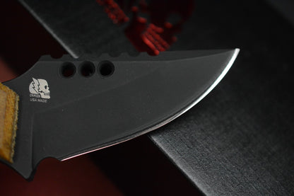 RARE Crimson Customs RPM Iron Wolf Black / Butterscotch Micarta (1of 1 Custom)
