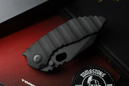 RARE Dalibor Bergam Draco - Black DLC Milled Ti Integral / Black DLC S90V