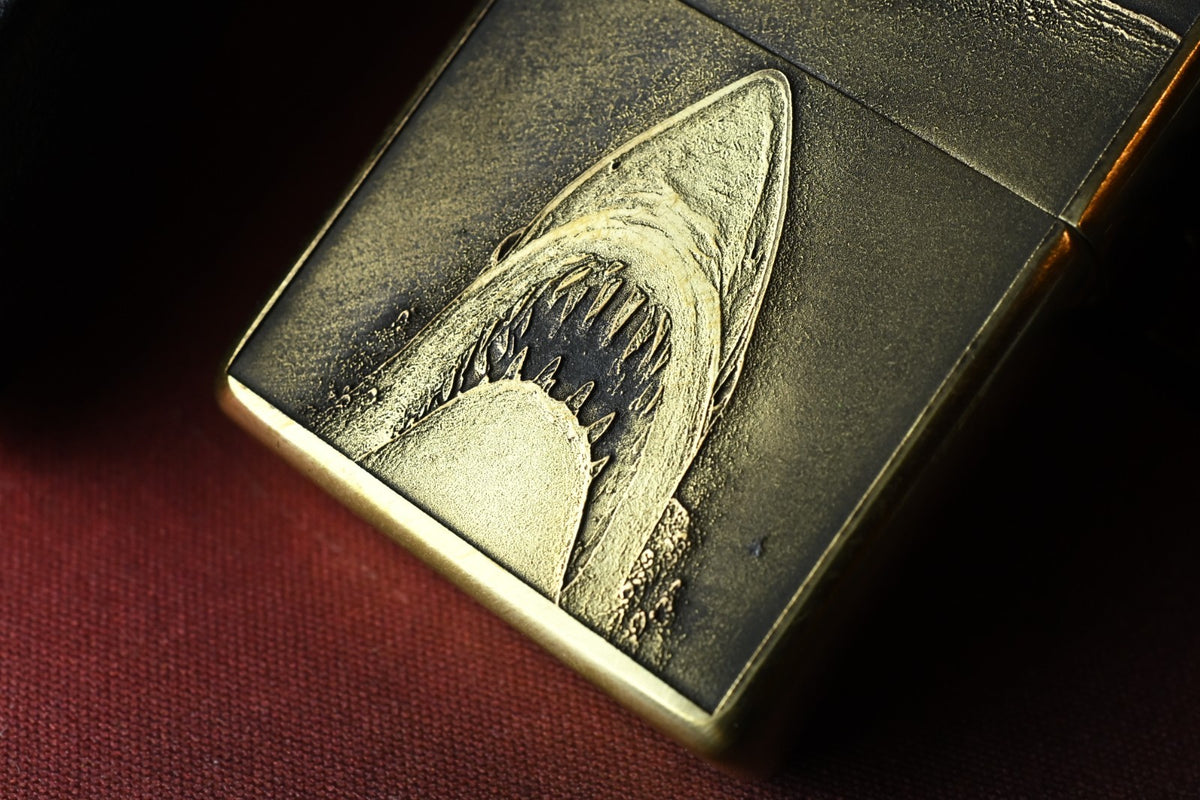 RARE CUSTOM ZIPPO x JAWS - Brass Lighter