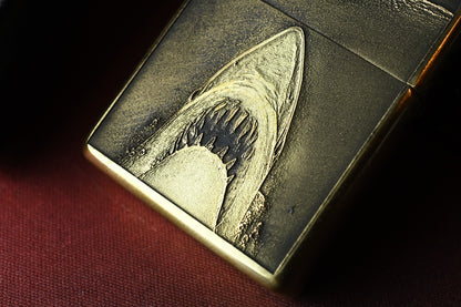 RARE CUSTOM ZIPPO x JAWS - Brass Lighter