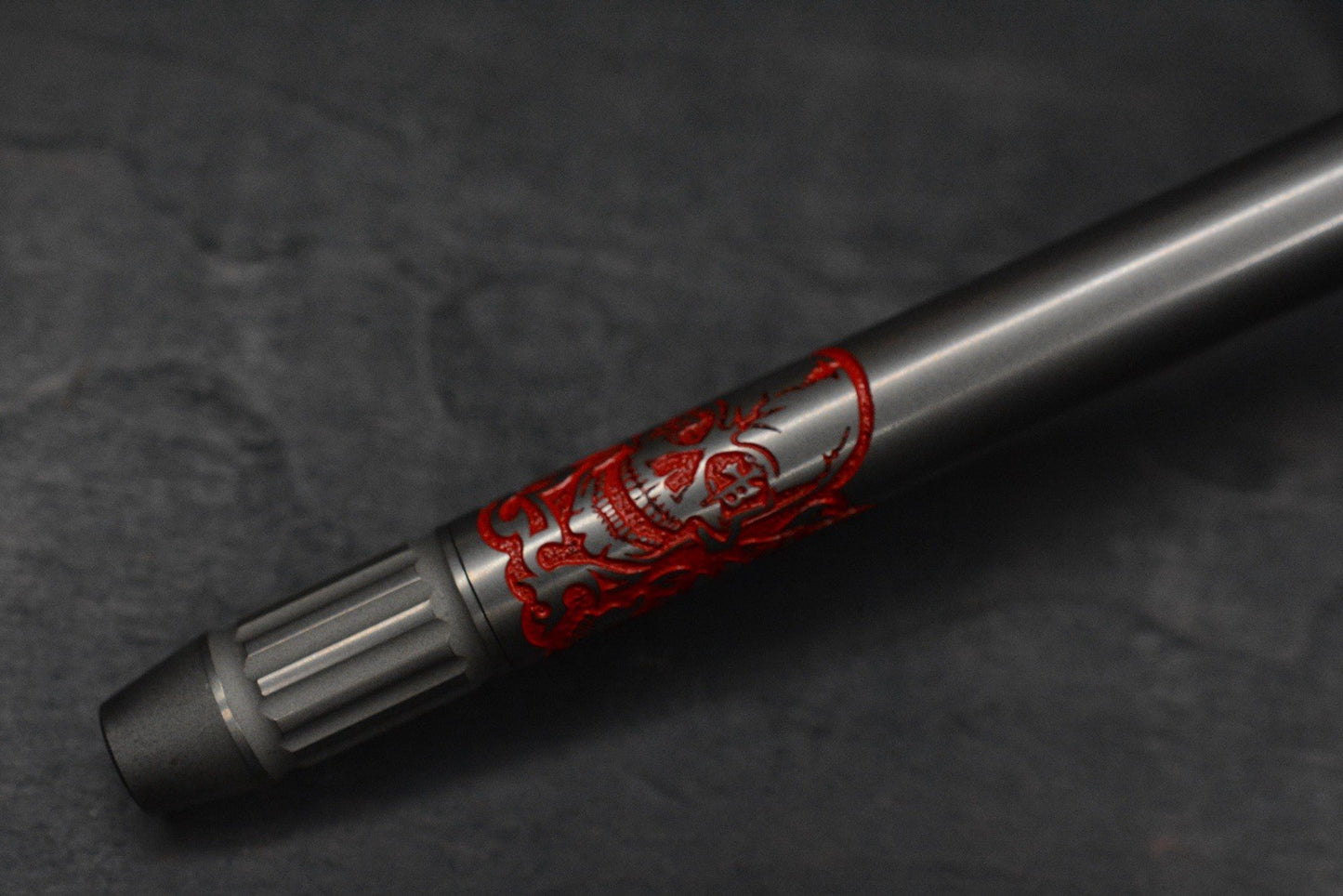 NEW Ti2 Design x Borka Blades Boltliner - Red Skulls Full Size Pen