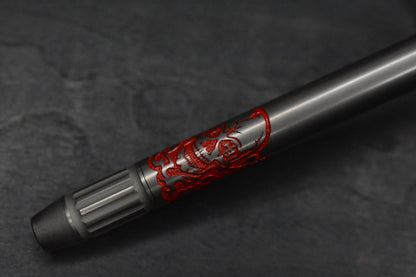 NEW Ti2 Design x Borka Blades Boltliner - Red Skulls Full Size Pen