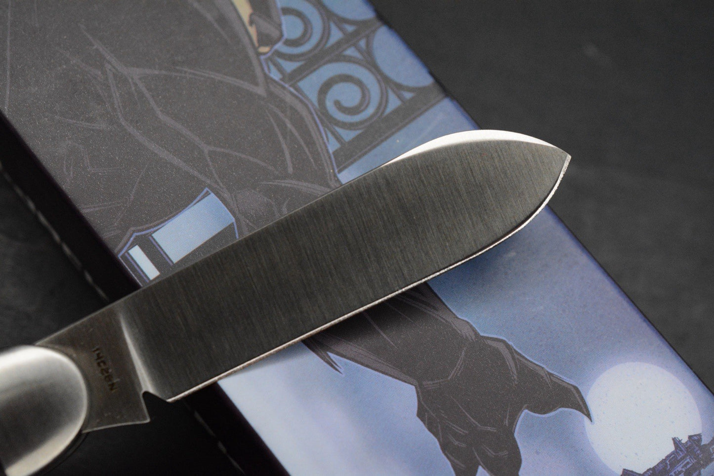 NEW Jack Wolf Knives Gateway Equal End Ebony Slip Joint / Satin Sandvik Blade