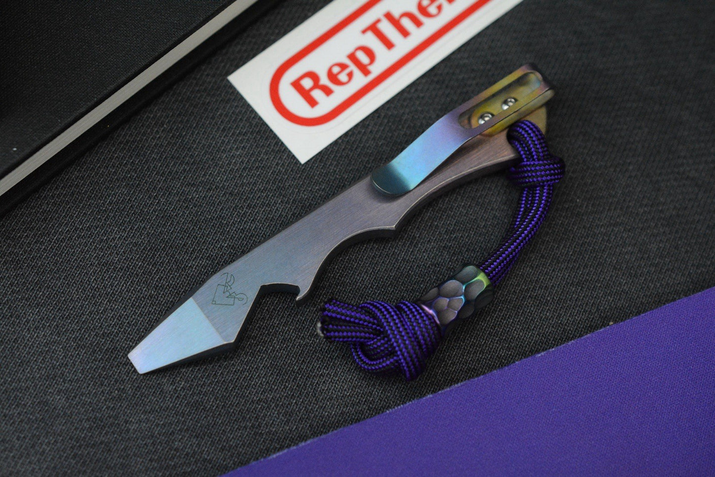 RARE Rep The Rat Studio Socket Pry Bar - Anodized Ti w/ Bead