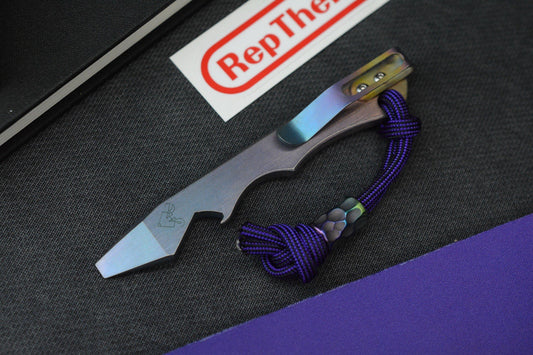 RARE Rep The Rat Studio Socket Pry Bar - Anodized Ti w/ Bead