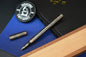 RARE Royal Creations Damascus & Copper Twist Cap Pen USA - Re Playge Microtech