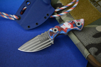 NEW Tkell DP-1 Freedom Edition Battle Worn / Flag Engraved / Flag G10 USA 250