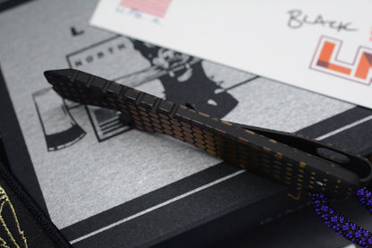 NEW Lynch NW Thirsty V2 Black Fade Hyper Dot Pry Bar w/ Jimped Ano Bead