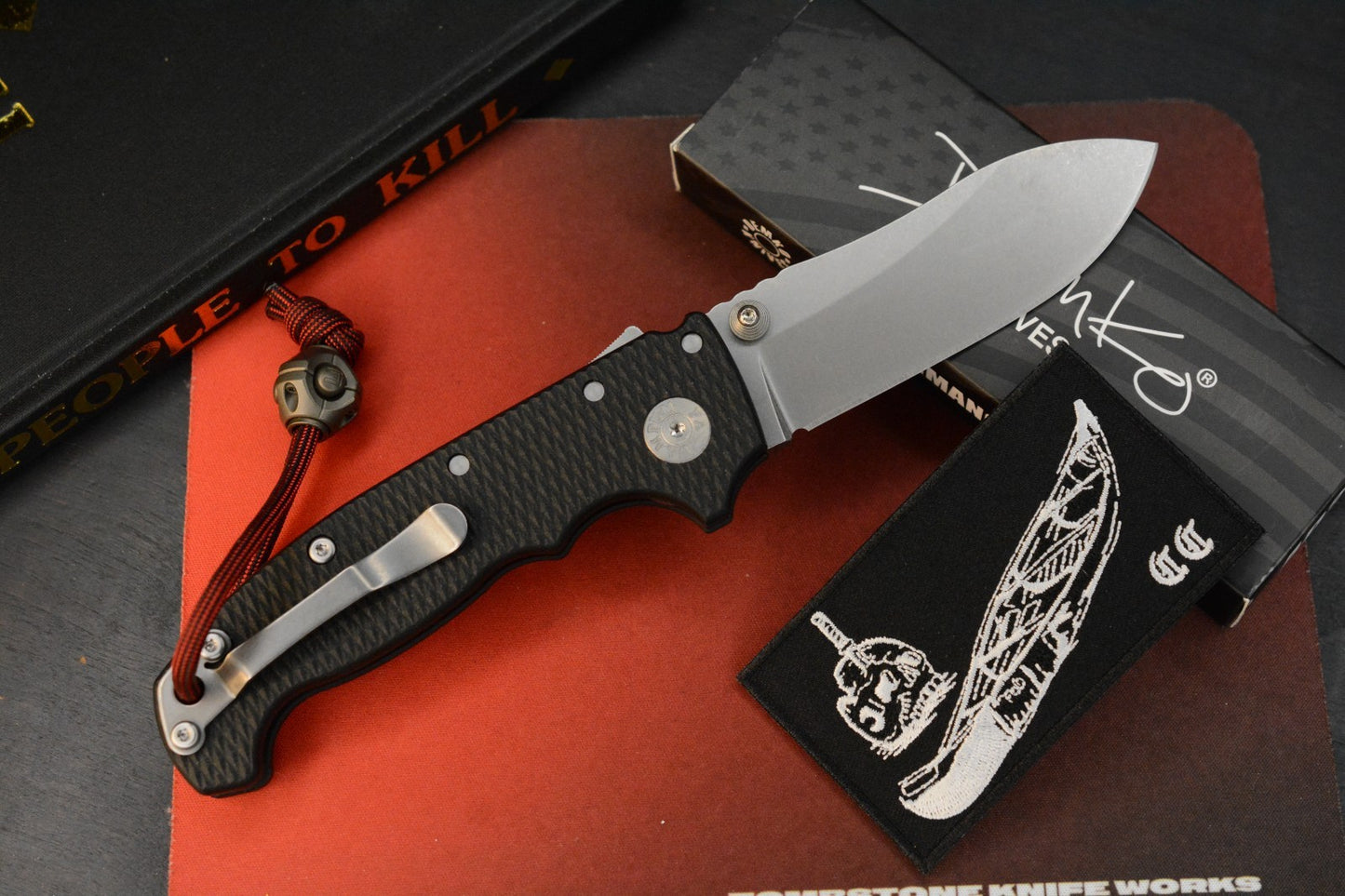 NEW Demko USA Made (Full Width) AD20 Butcher Magna Black G-10 w/ CKF Bead
