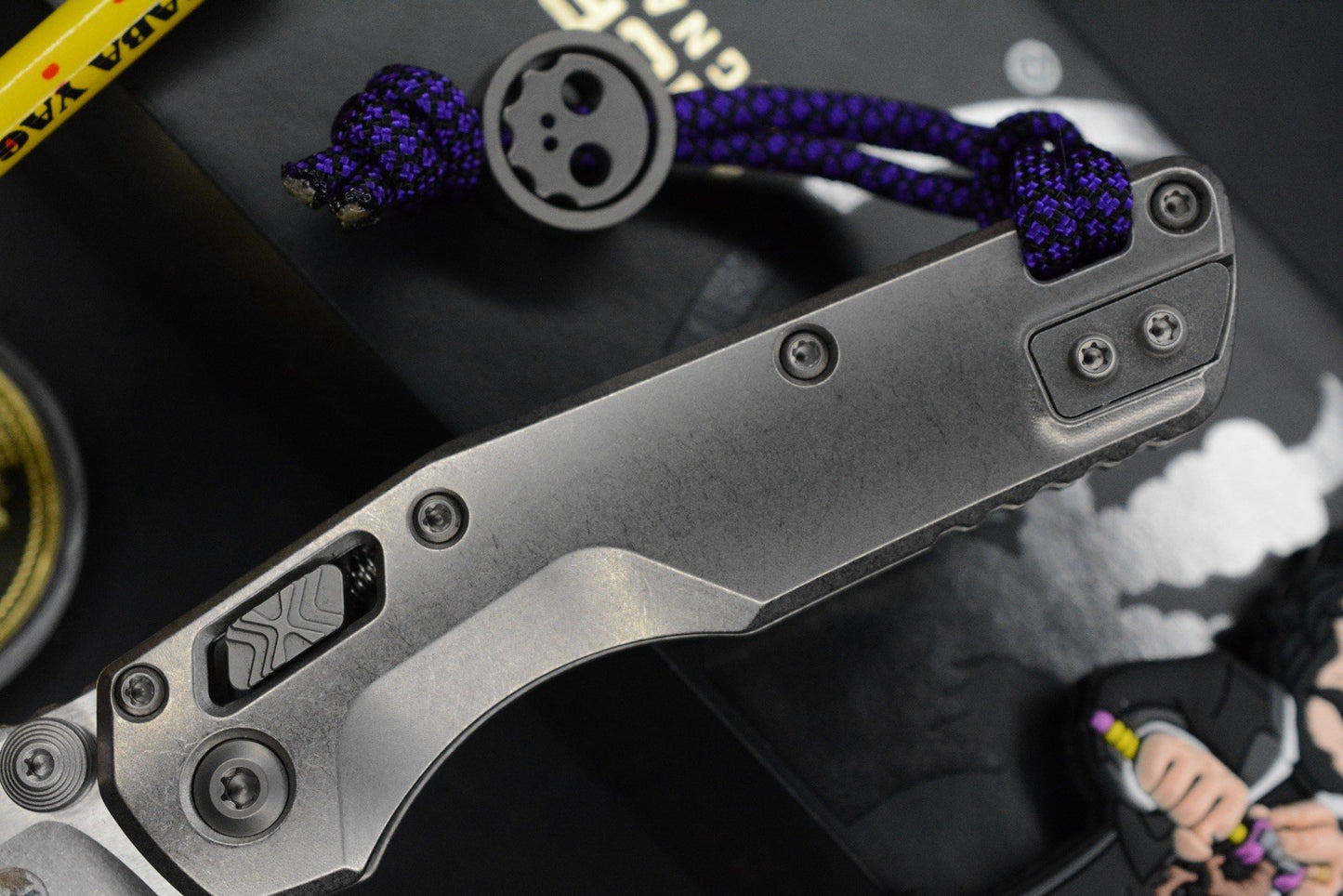 RARE Microtech MSI MINI -  Marfione Selects / Smooth Titanium w/ John Wick Pack