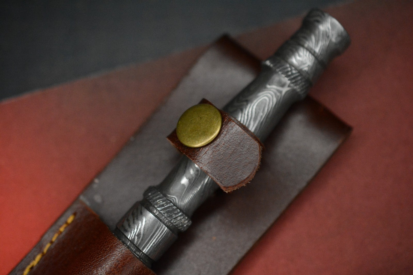 RARE Renaissance Customs Hand Forged Premium Tri Blade Fixie - Twisted Damascus
