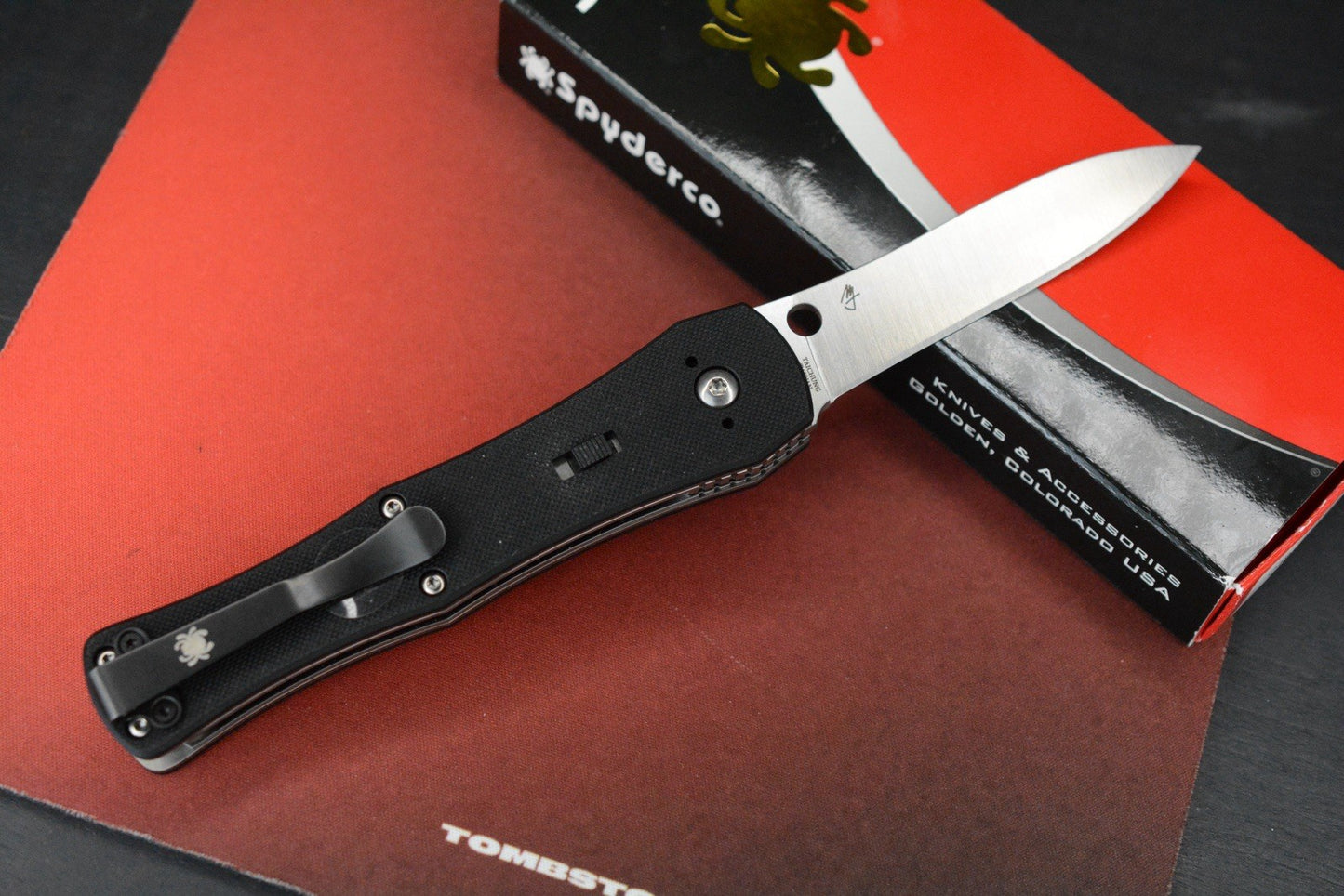 RARE / BNIB Spyderco x Janich Janisong - Black G10 / S30V DISCONTINUED