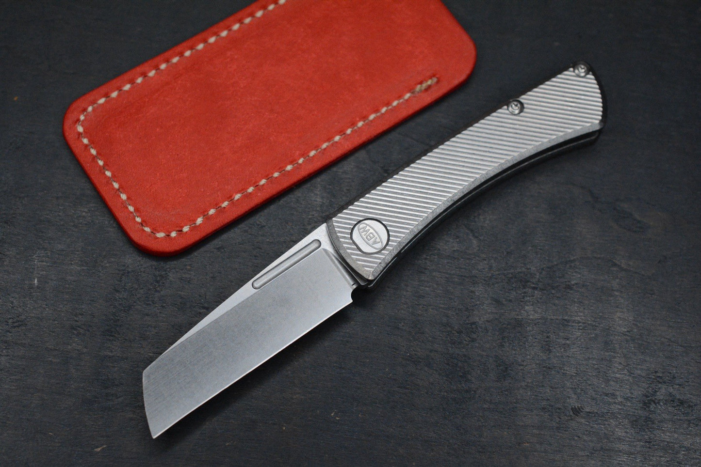 NEW American Blade Works Slipjoint - 45 Degree Milled Ti Hdle / MagnaCut DLT EXC