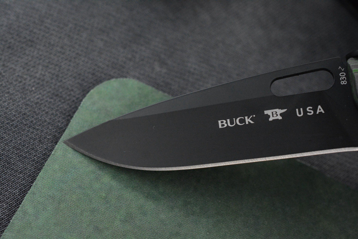 NEW G&G Hawk x Buck Knives Marksman Toxic Green Camo Carbon / Black S35VN