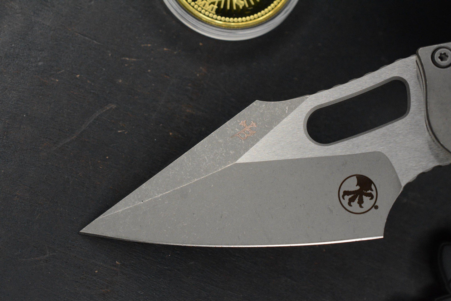 NEW Microtech Manual Stitch Marfione Select - Full Ti/ Frag w/ CKF Bead + More