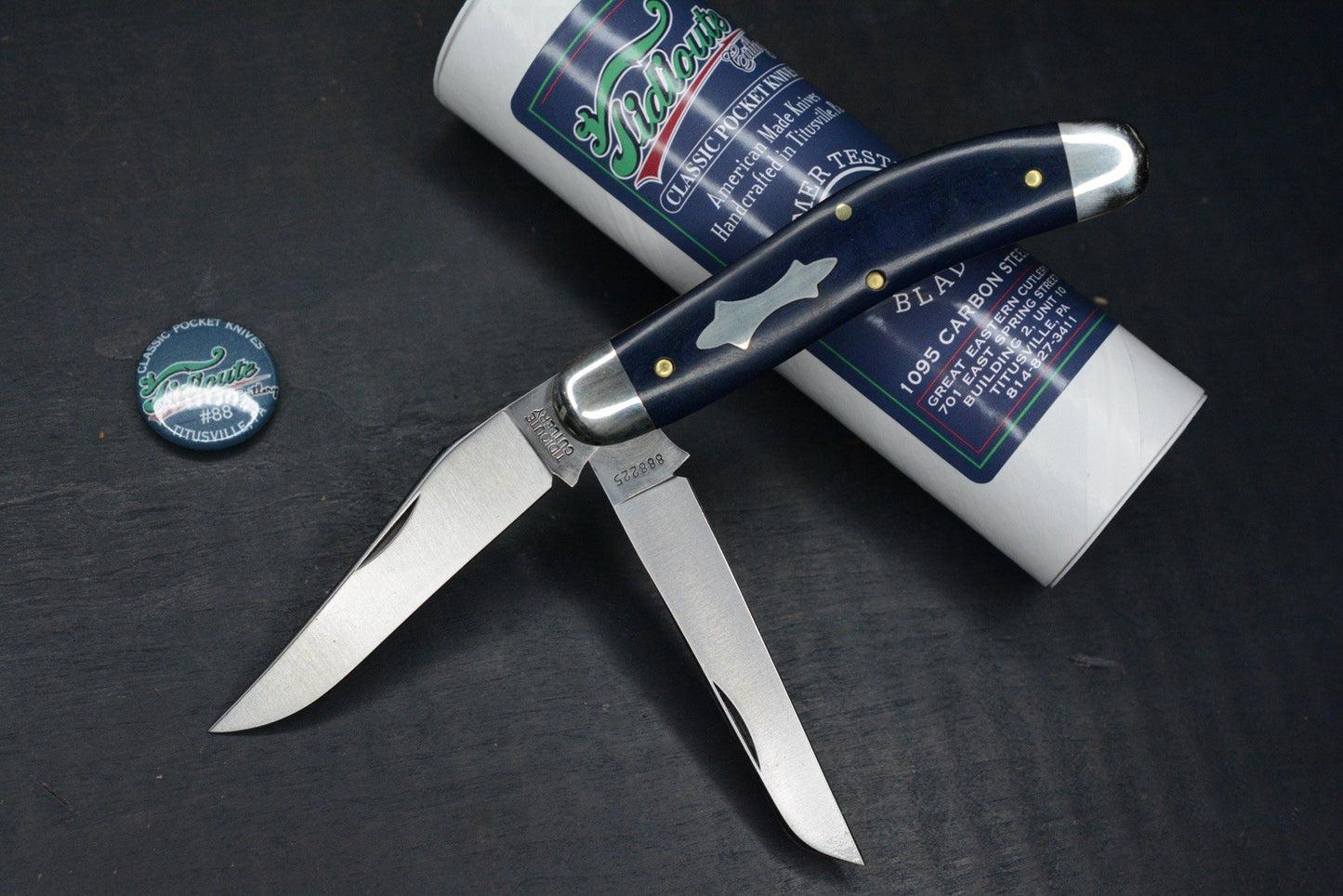 NEW Great Eastern Cutlery Tidioute Bayou Trapper Blue Bayou Richlite