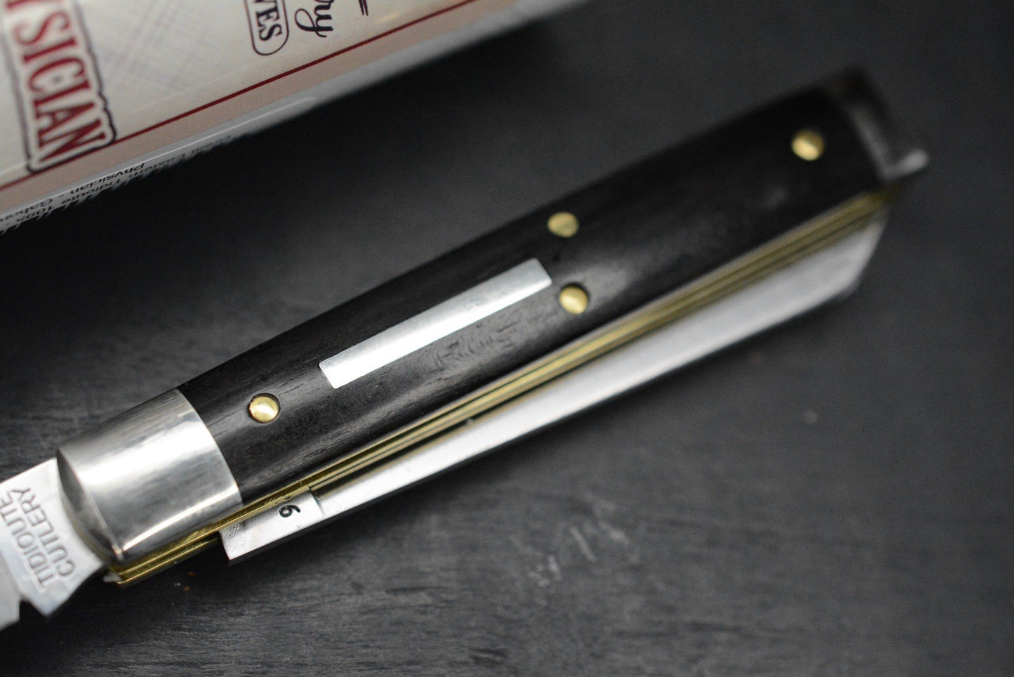 NEW Great Eastern Cutlery The New Town Physician - Gabon Ebony # 412226