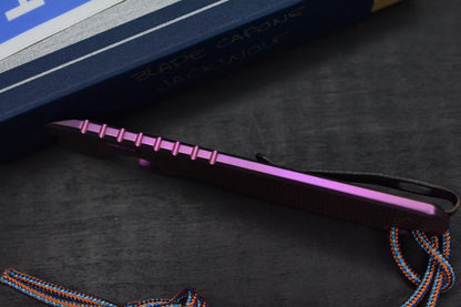 NEW Lynch NW x Jack Wolf Blade Capone - EXC Metallic Blurple Ano w/ Rocked Bead