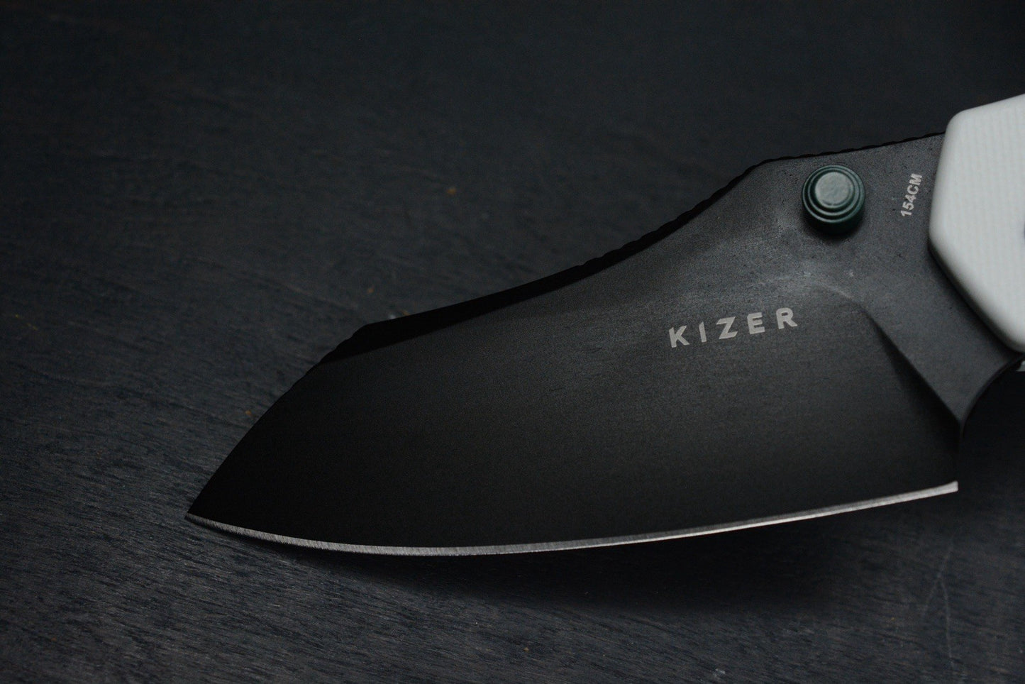 NEW Kizer Knives Bulldog “Jason” White G-10 - Halloween Special Edition EXC