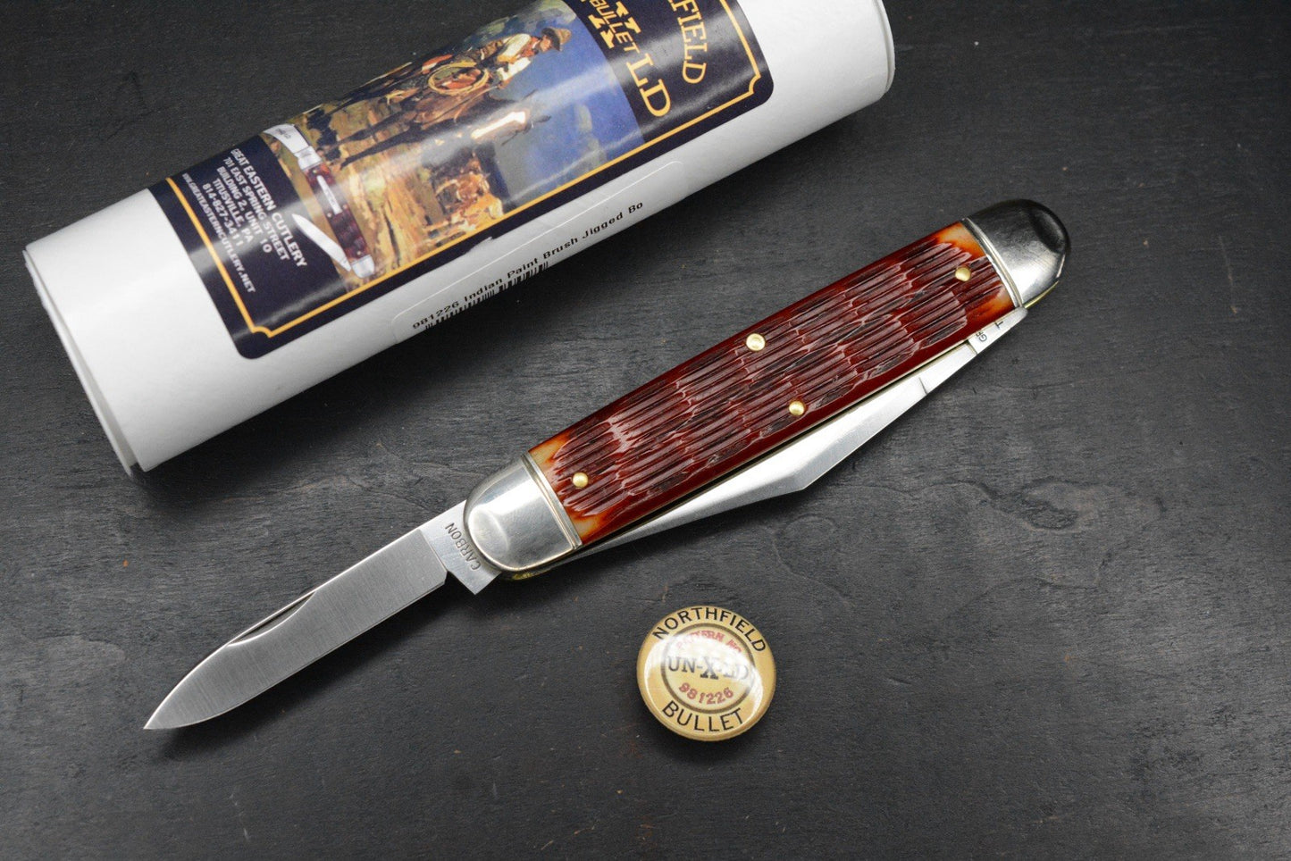 NEW Great Eastern Cutlery Indian Paintbrush Jigged Bone - Texas Stogie 981226