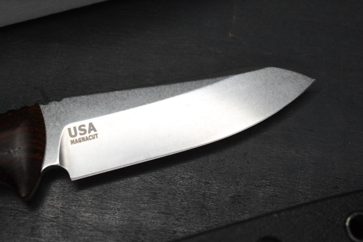 NEW Hinderer Flashpoint Magnacut Sheepsfoot Fixie - Stonewash Cocobolo Handle