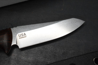 NEW Hinderer Flashpoint Magnacut Sheepsfoot Fixie - Stonewash Cocobolo Handle