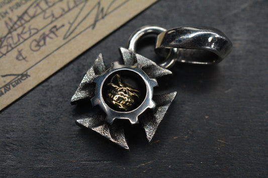 RARE Starlingear Silver Maltese Cross Pendant w/ Brass Slickster - CCKS 2026 EXC