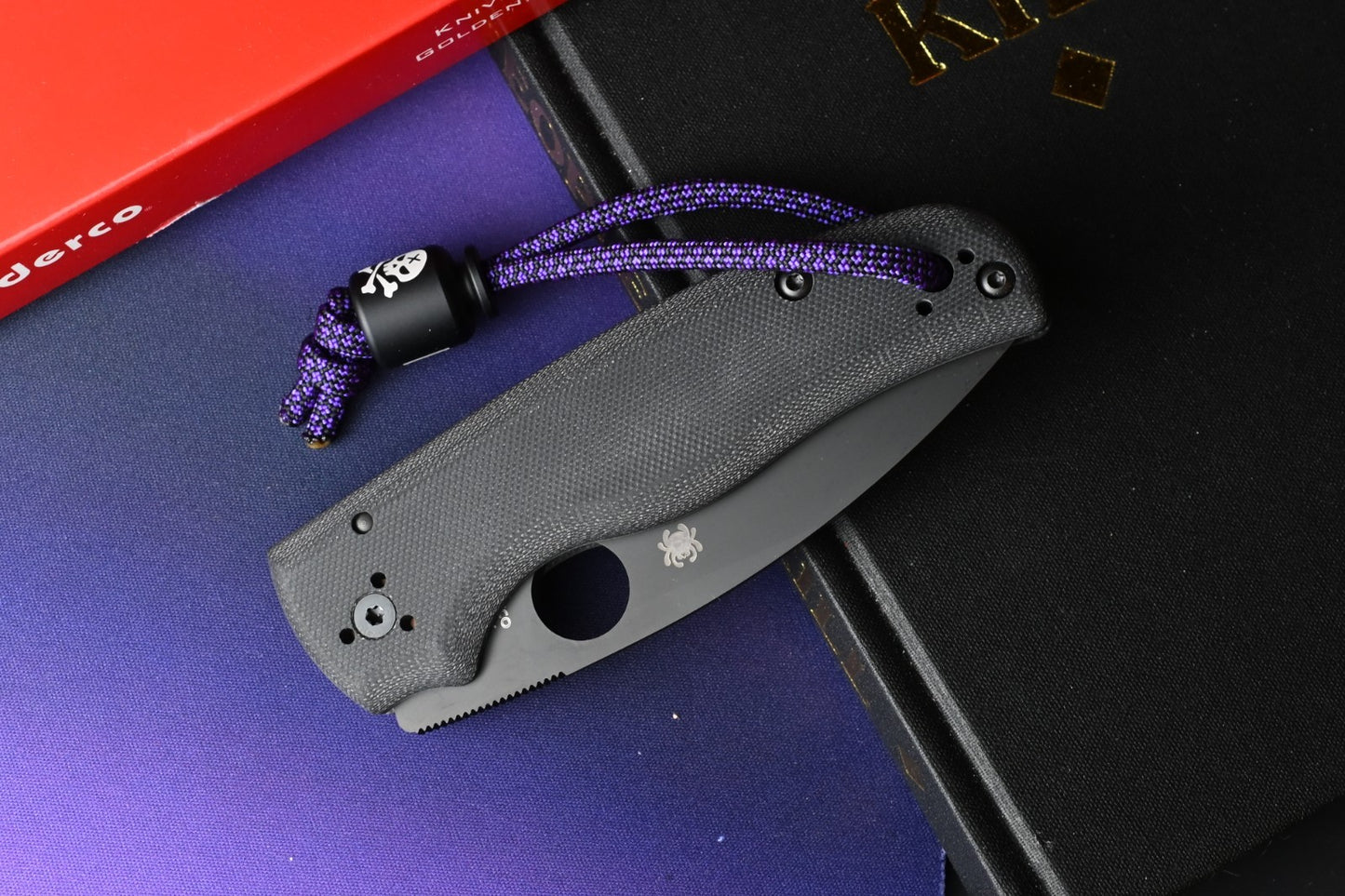 NEW Spyderco Manix 2 XL - Black G10 / Black S30V USA MADE w/ Poison Bead