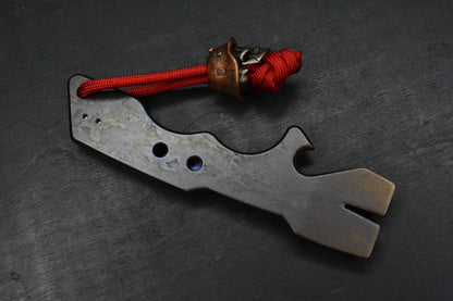 NEW ATTN 2 DETAIL MK3 Anodized Ti Pry Bar #2 w/ Bronze Soldier Bead