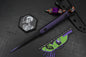 RARE Half Face Cardiac Spike Halloween SE Purple G-10 w/TKW Frankart & Patch