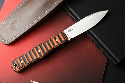 NEW Jack Wolf Vampire Hunter Mainline - Mountain Tiger G10 w/ Leather Sheath