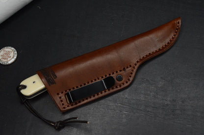 NEW Great Eastern Cutlery #P74525 Northfield Ivory Linen Micarta Pocket Fixie