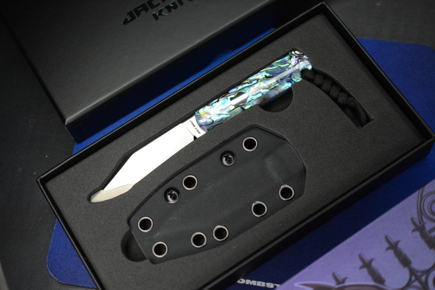 NEW Jack Wolf Gateway FixEDC - Abalone / Hollow Ground 1428CN / Nickel Silver