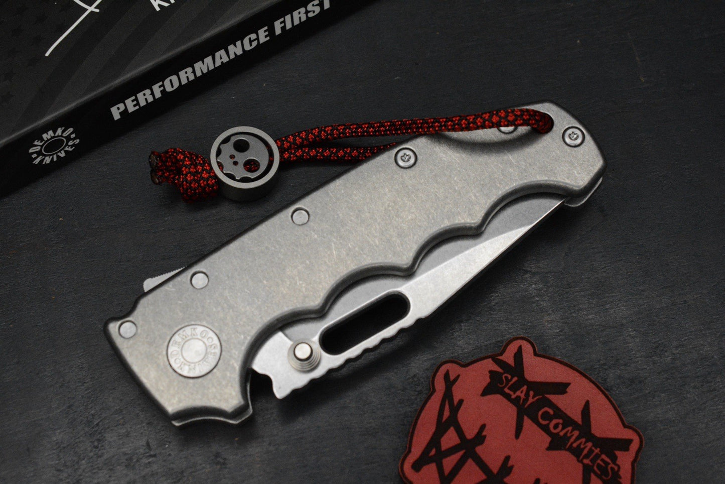 NEW Demko MG AD20 FULL SIZE Smooth Ti Shark Lock / Drop Point MagnaCut